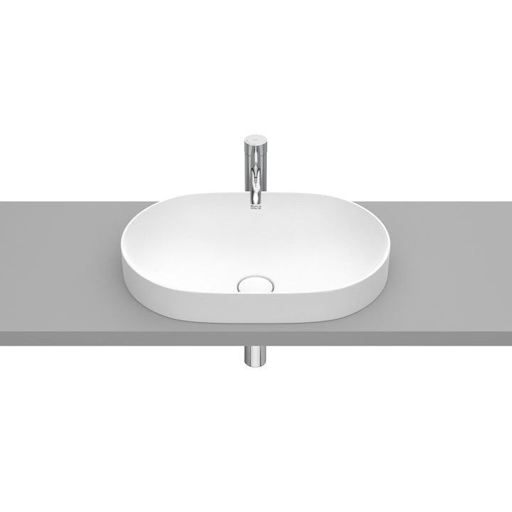 INSPIRA Lavoar baie incastrat, alb mat, oval  Round 55x37 cm