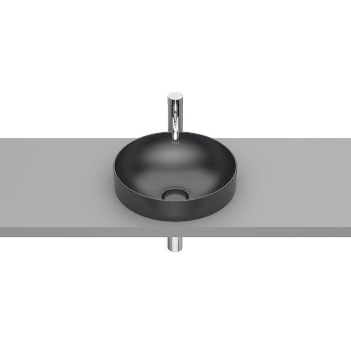 INSPIRA Lavoar baie incastrat, antracit, rotund  Round 37x37 cm