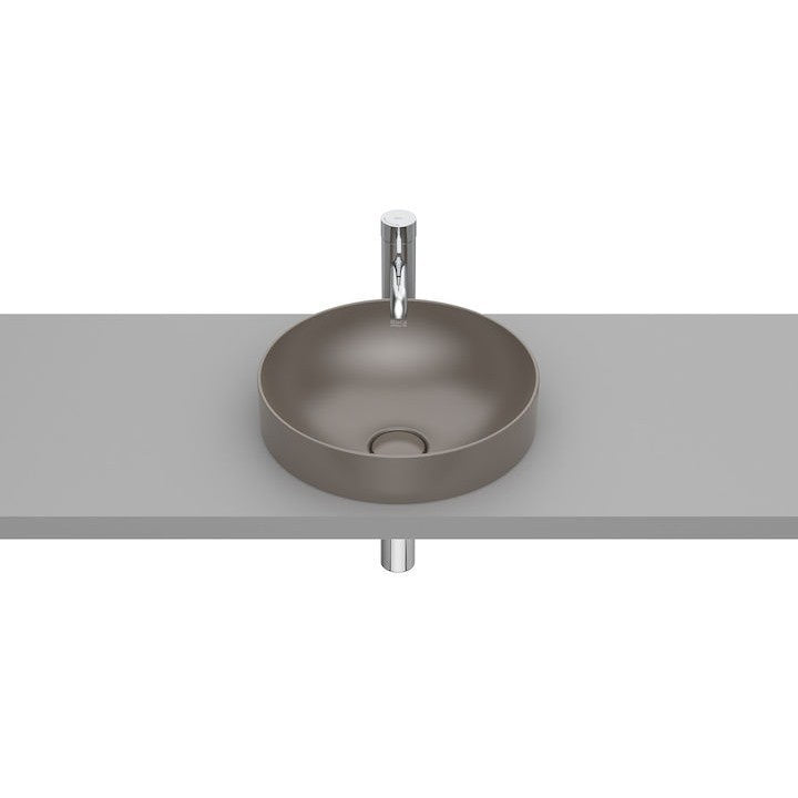 INSPIRA Lavoar baie incastrat, maro Round 37x37 cm