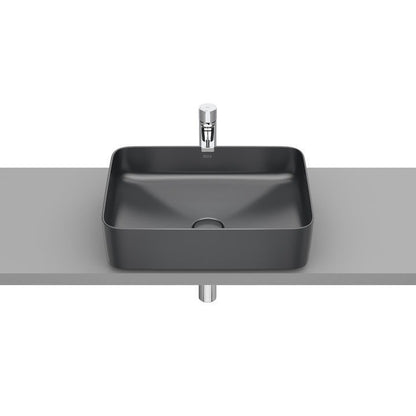 INSPIRA Lavoar baie pe blat, antracit  Square 50x37 cm