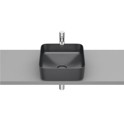 INSPIRA Lavoar baie pe blat, antracit, patrat  Square 37x37 cm