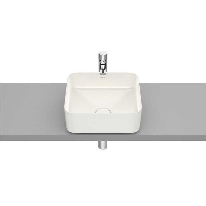 INSPIRA Lavoar baie pe blat, bej, patrat  Square 37x37 cm