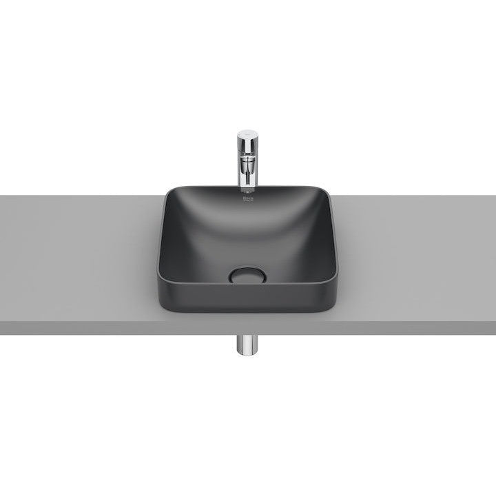 INSPIRA Chiuveta baie incastrata, antracit, patrata  Square 37x37 cm