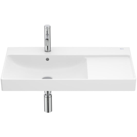 Ona Lavoar baie suspendat  80x46 cm, polita dreapta, alb mat