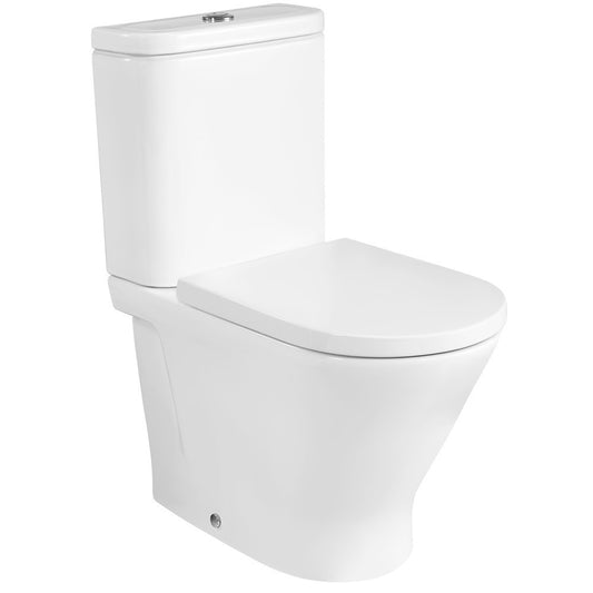 Vas WC pe pardoseala The Gap Round Rimless 37x60 cm evacuare verticala