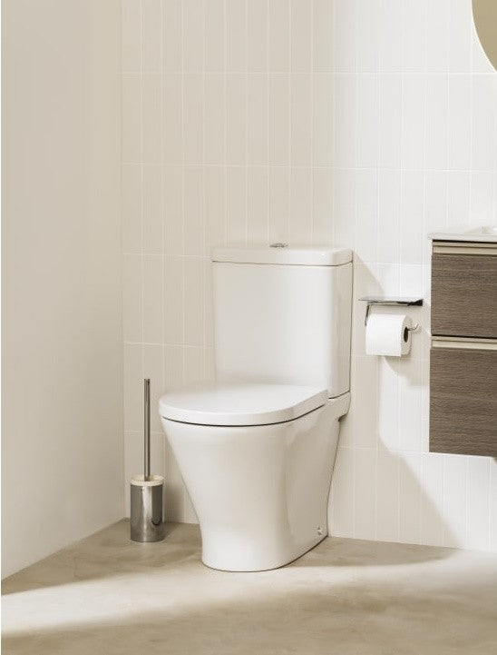 Vas WC pe pardoseala The Gap Round Rimless 37x60 cm evacuare verticala