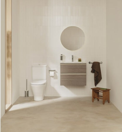 Vas WC pe pardoseala The Gap Round Rimless 37x60 cm evacuare verticala