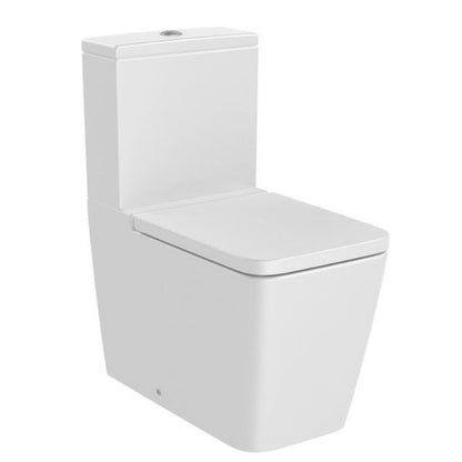 INSPIRA Vas WC pe pardoseala  Square Rimless 36x65 cm evacuare orizontala sau verticala, lipit de perete, alb mat