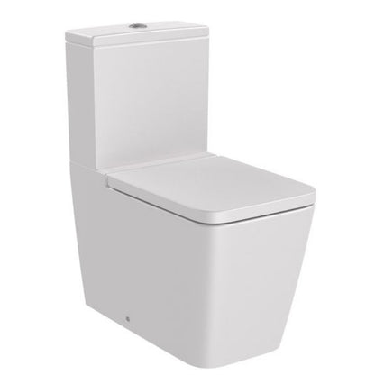 INSPIRA Vas WC pe pardoseala  Square Rimless 36x65 cm evacuare orizontala sau verticala, lipit de perete, alb (pearl)