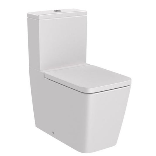 INSPIRA Vas WC pe pardoseala  Square Rimless 36x65 cm evacuare orizontala sau verticala, lipit de perete, alb (pearl)