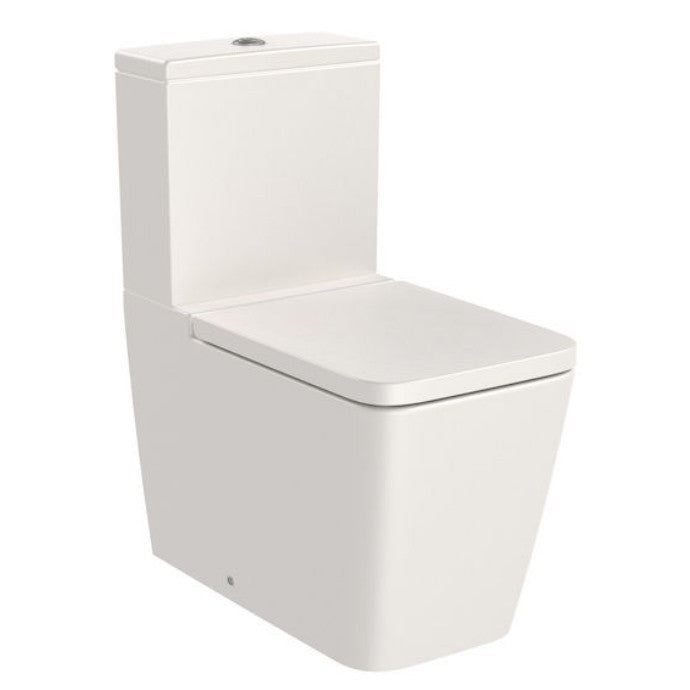 INSPIRA Vas WC pe pardoseala  Square Rimless 36x65 cm evacuare orizontala sau verticala, lipit de perete, bej