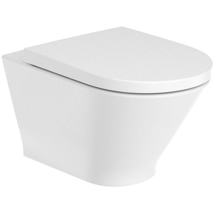 Vas WC suspendat The Gap Rimless 36x54 cm evacuare orizontala