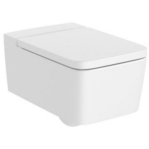 INSPIRA Vas WC suspendat  Square Rimless 37x56 cm evacuare orizontala, alb mat