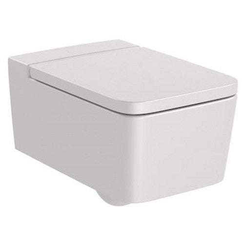 INSPIRA Vas WC suspendat  Square Rimless 37x56 cm evacuare orizontala, alb (pearl)