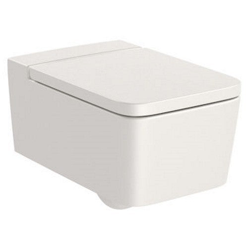 INSPIRA Vas WC suspendat  Square Rimless 37x56 cm evacuare orizontala, bej