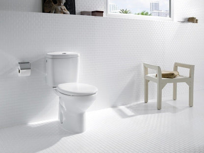 Victoria Set Vas WC pe pardoseala cu rezervor aparent si capac  35x66 cm evacuare orizontala