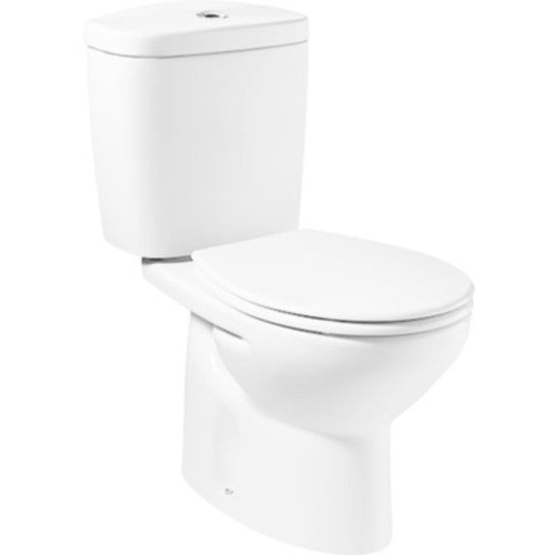 Victoria Set Vas WC pe pardoseala cu rezervor aparent si capac  35x66 cm evacuare verticala
