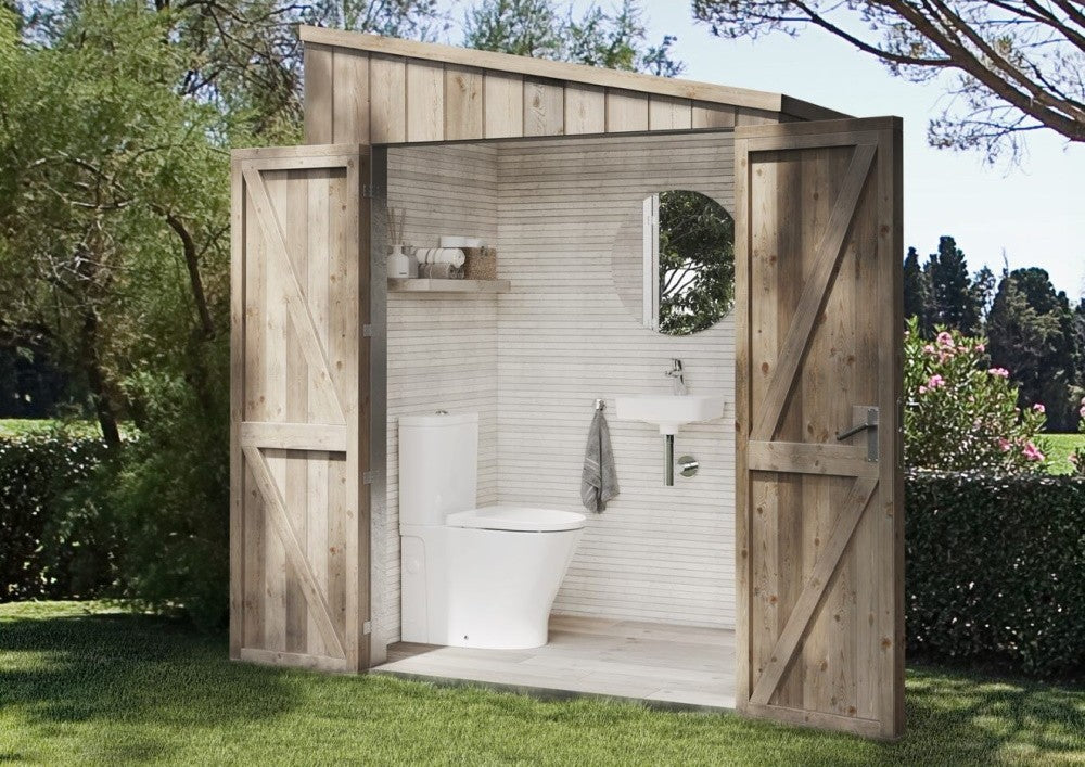 Set Vas WC pe pardoseala cu rezervor aparent si capac soft close The Gap D-Trit Rimless 36x64 cm evacuare orizontala