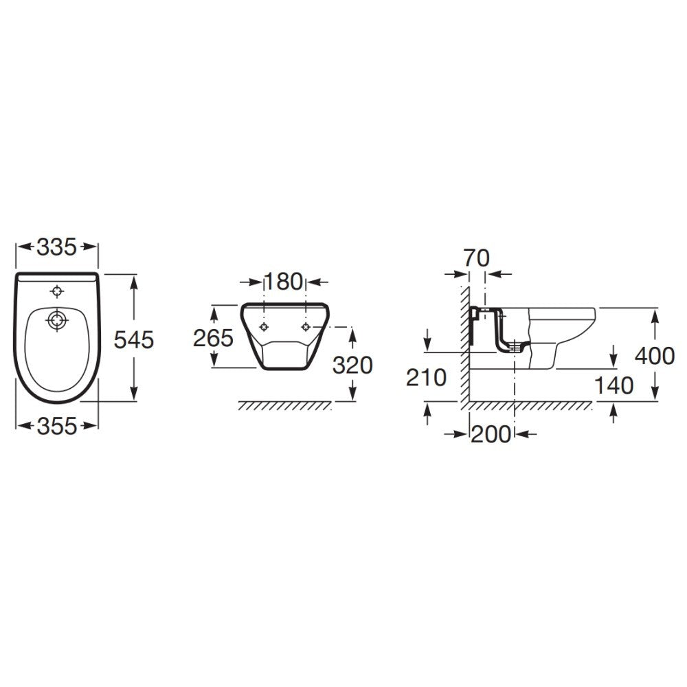 Victoria  Bideu suspendat 35x54 cm