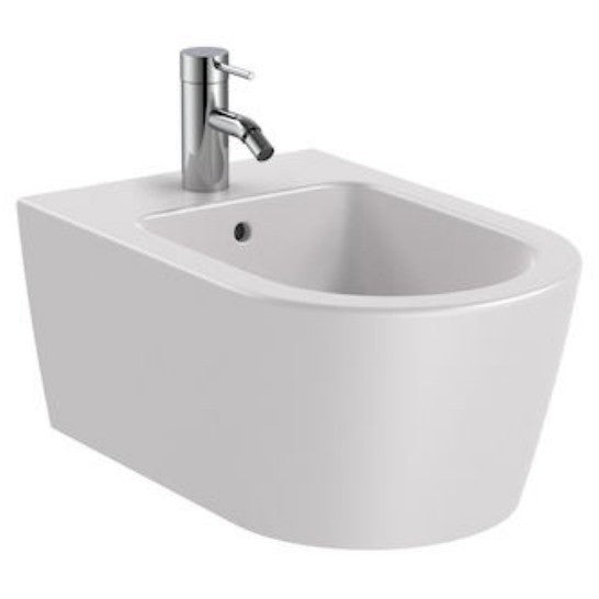 INSPIRA  Round Bideu suspendat, 37x56 cm, alb (pearl)