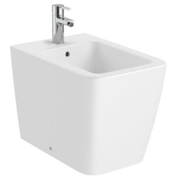 INSPIRA  Square Bideu pe pardoseala, lipit de perete, 37x56 cm, alb mat