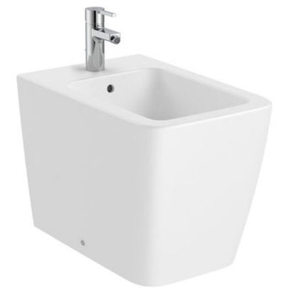 INSPIRA  Square Bideu pe pardoseala, lipit de perete, 37x56 cm, alb mat