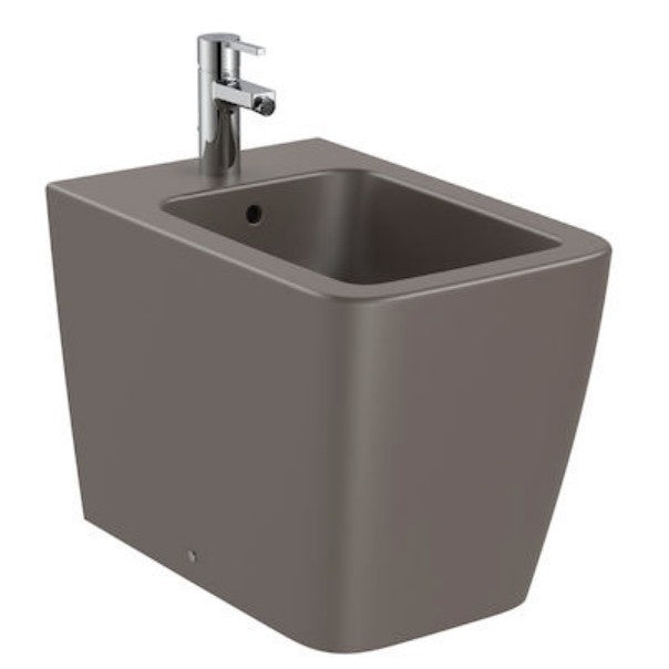 INSPIRA  Square Bideu pe pardoseala, lipit de perete, 37x56 cm, maro (coffee)