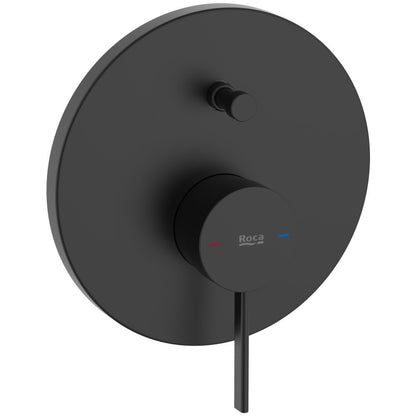 Ona  Baterie cada dus monocomanda, incastrata, negru mat