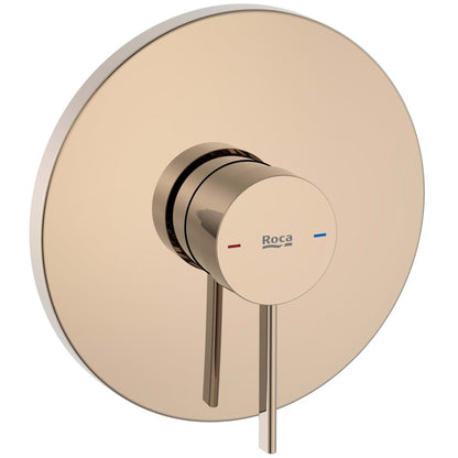 Ona  Baterie dus monocomanda, montaj incastrat, auriu lucios (rose gold)