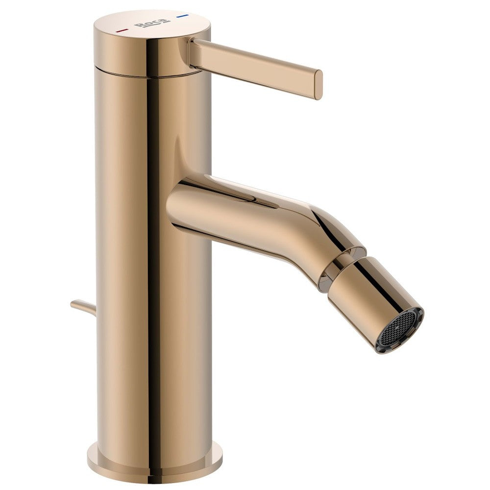 Ona  Baterie bideu monocomanda cu ventil pop-up, auriu lucios (rose gold)