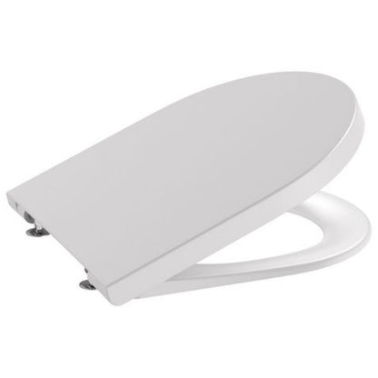 INSPIRA  Round Compact Capac WC soft close, alb (pearl)