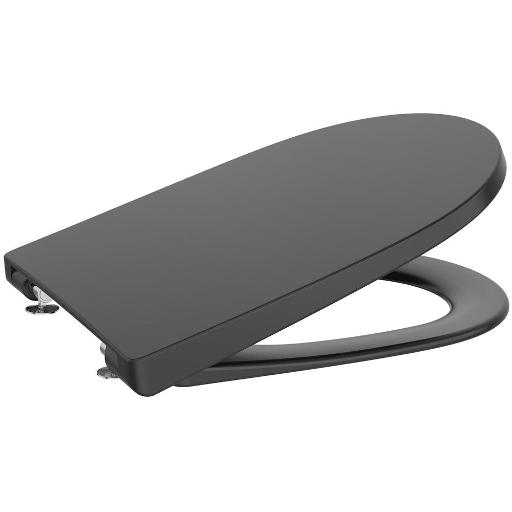 Ona  Capac WC soft close, negru mat