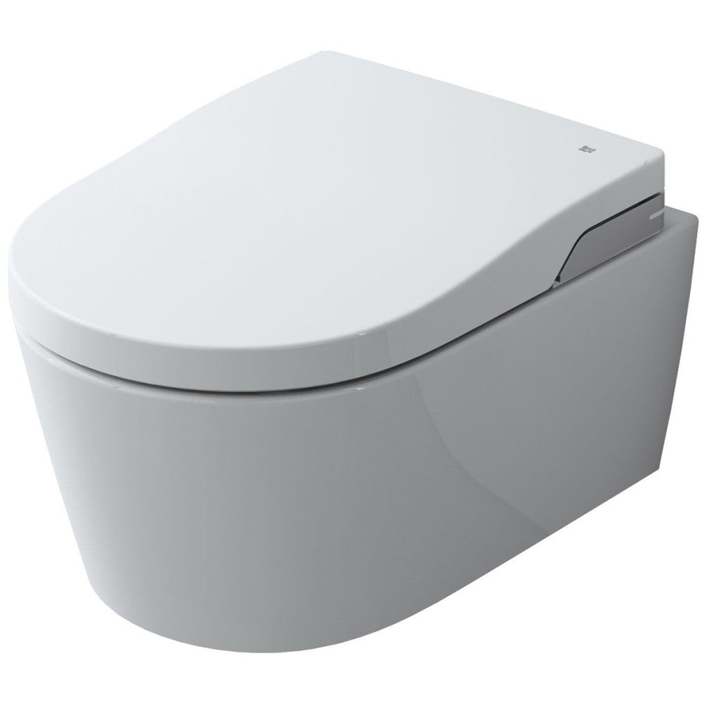 INSPIRA Set Vas WC cu bideu electronic suspendat cu capac soft close automat si telecomanda  In-Wash Rimless 39x56 cm evacuare orizontala