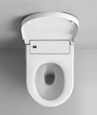 INSPIRA Set Vas WC cu bideu electronic suspendat cu capac soft close automat si telecomanda  In-Wash Rimless 39x56 cm evacuare orizontala