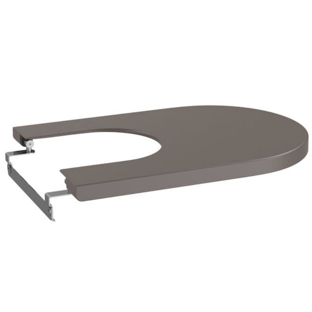 INSPIRA  Round Capac bideu soft close, maro (coffee)