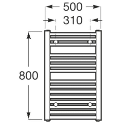 Victoria  Calorifer (radiator) portprosop 50xH80 cm, alb