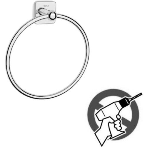 Victoria  Suport prosop baie inel, montaj adeziv sau cu suruburi