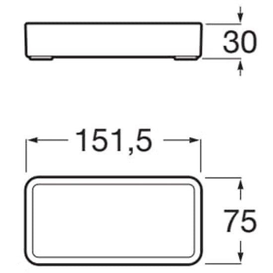 Ona  Polita 15 cm, alb