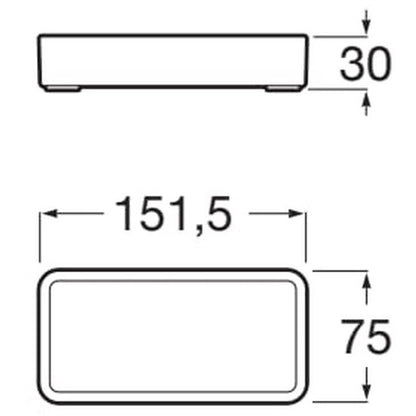 Ona  Polita 15 cm, alb