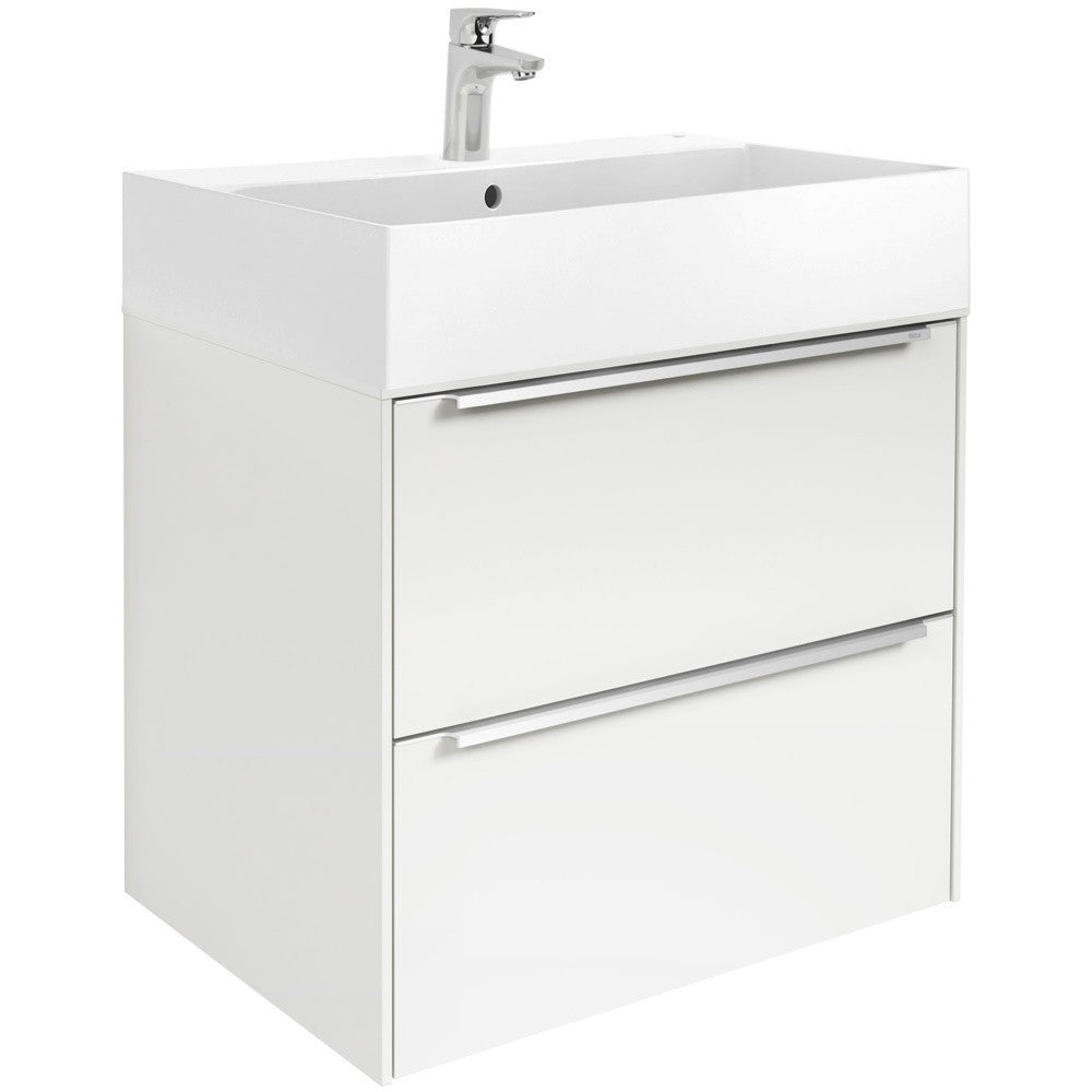 INSPIRA Set mobilier baie (masca cu 2 sertare si lavoar)  60x50xH67 cm, alb