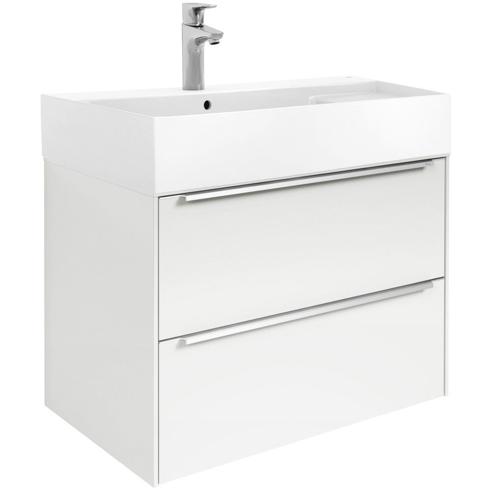 INSPIRA Set mobilier baie (masca cu 2 sertare si lavoar)  80x50xH67 cm, alb