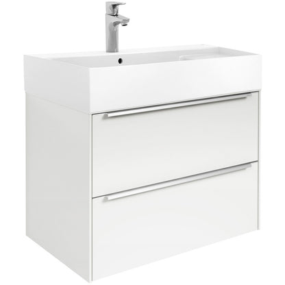 INSPIRA Set mobilier baie (masca cu 2 sertare si lavoar)  80x50xH67 cm, alb