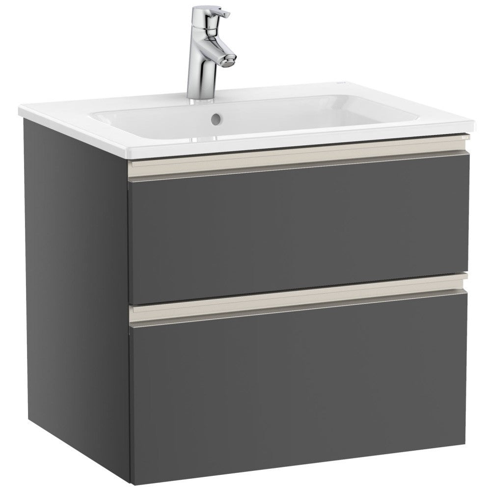 Set mobilier baie (masca si lavoar) The Gap 60x46xH54 cm, antracit