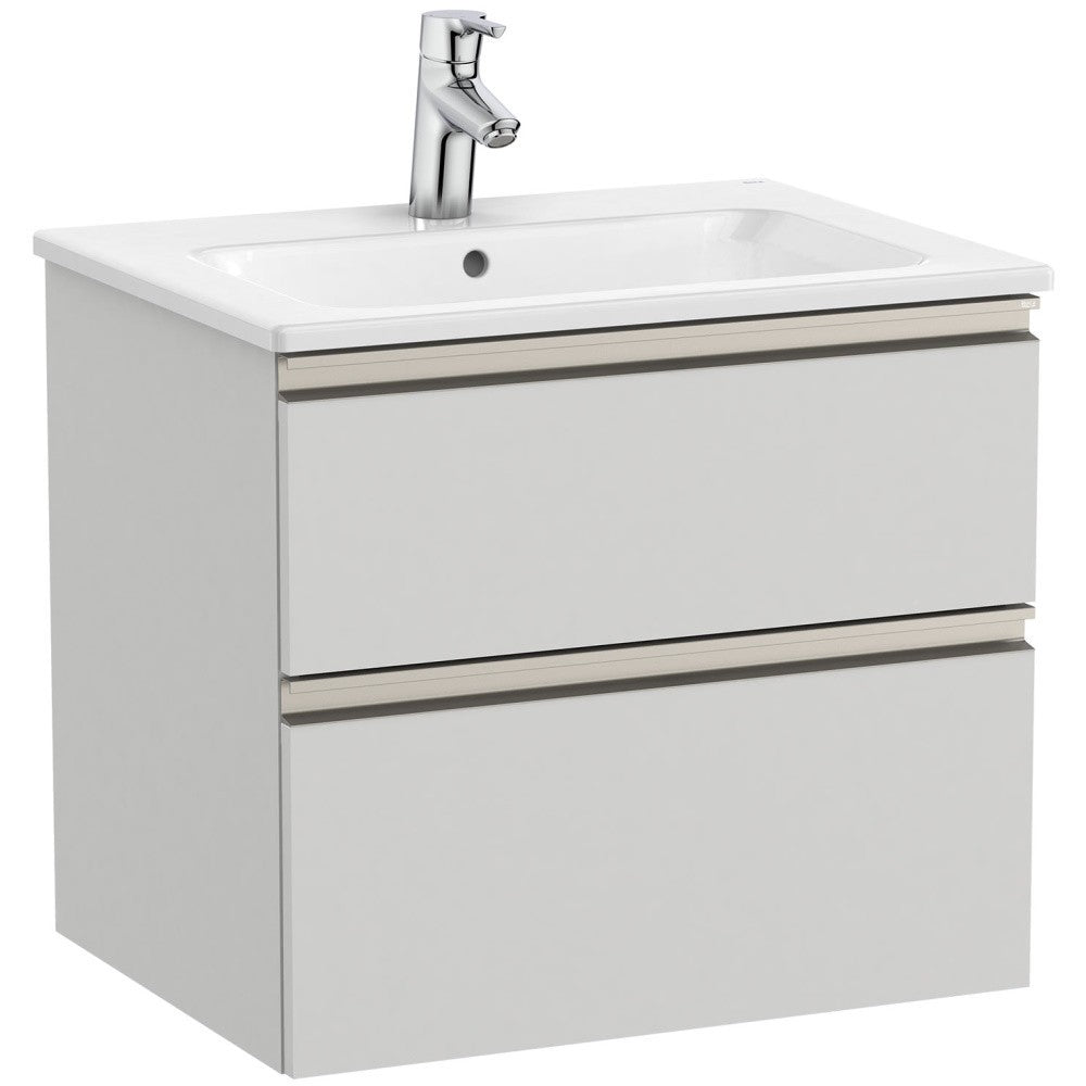 Set mobilier baie (masca si lavoar) The Gap 60x46xH54 cm, gri mat