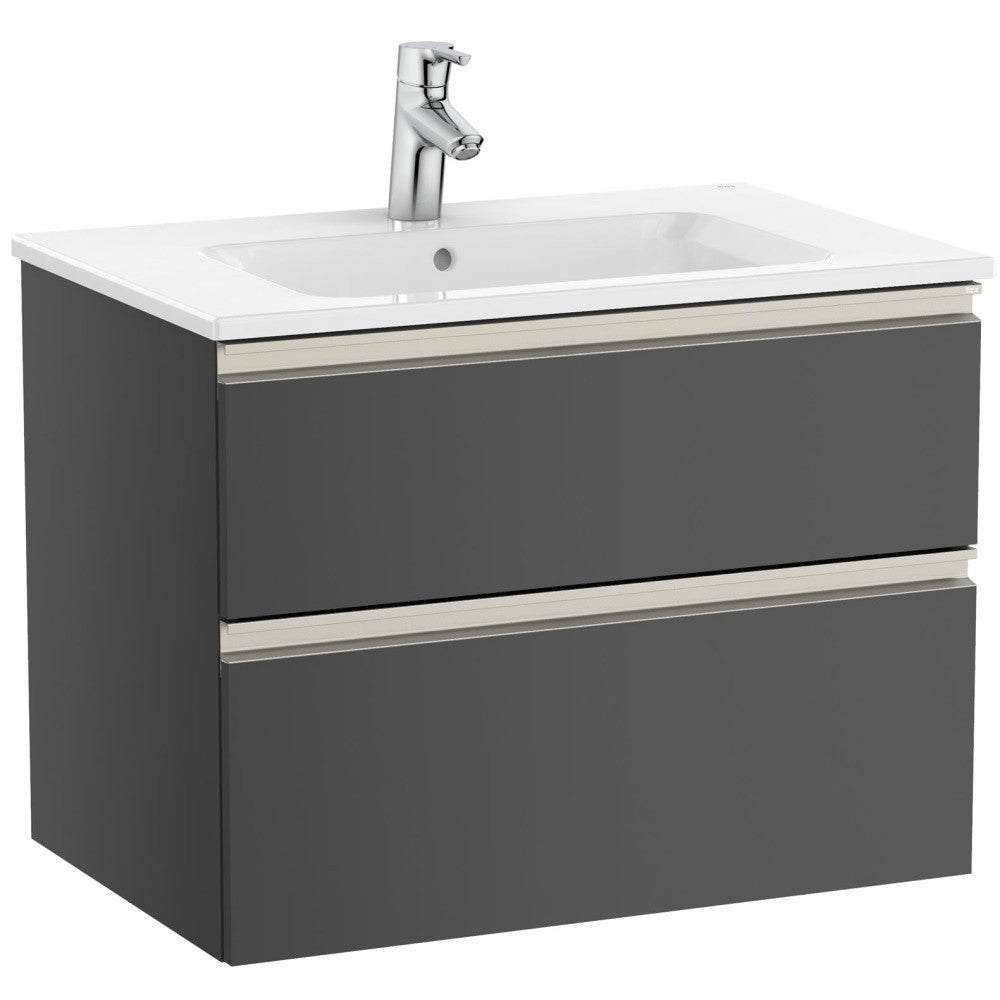 Set mobilier baie (masca si lavoar) The Gap 70x46xH54 cm, antracit