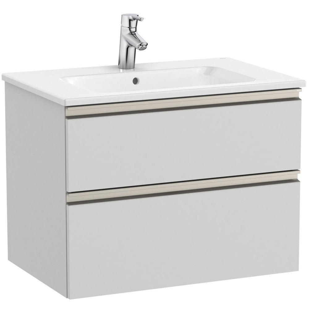 Set mobilier baie (masca si lavoar) The Gap 70x46xH54 cm, gri mat