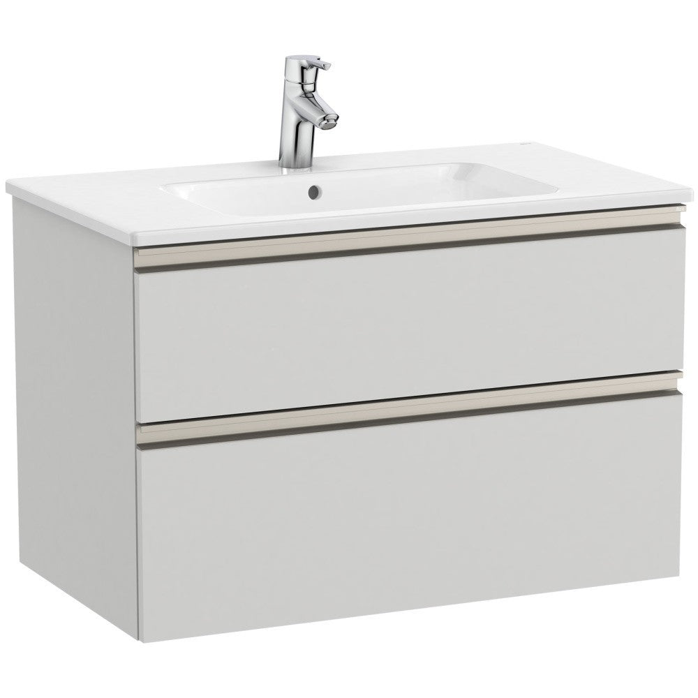 Set mobilier baie (masca si lavoar) The Gap 80x38xH54 cm, gri mat