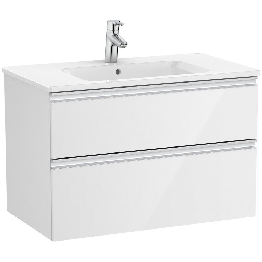 Set mobilier baie (masca si lavoar) The Gap 80x46xH54 cm, alb