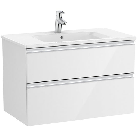 Set mobilier baie (masca si lavoar) The Gap 80x38xH54 cm, alb