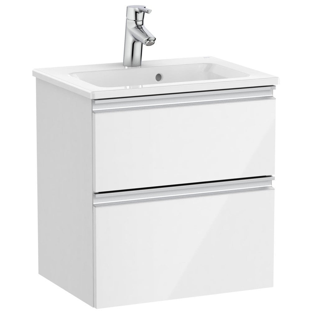 Set mobilier baie (masca si lavoar) The Gap 50x38xH54 cm, alb